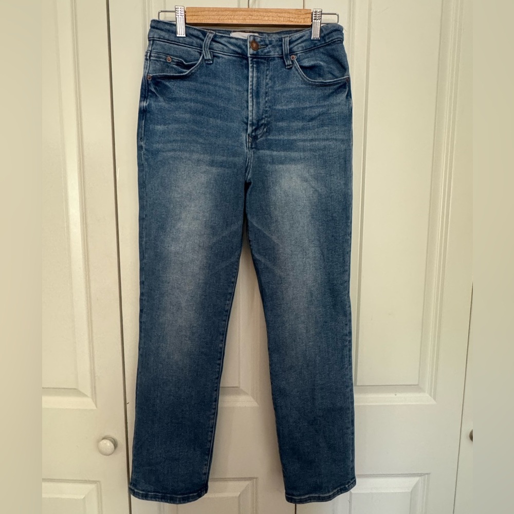 Dear John women's Frankie straight leg Jeans in Medium Blue Wash